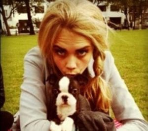 Cara and dog