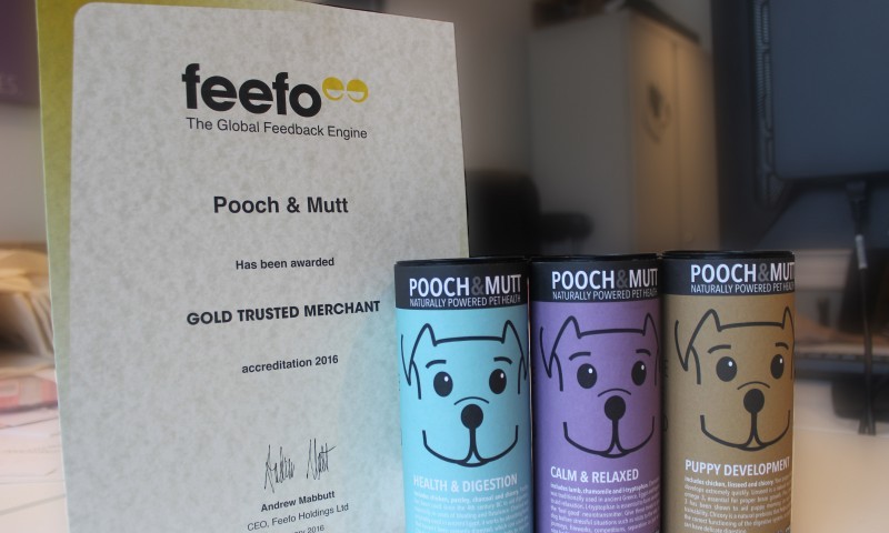 Feefo award for Pooch & Mutt