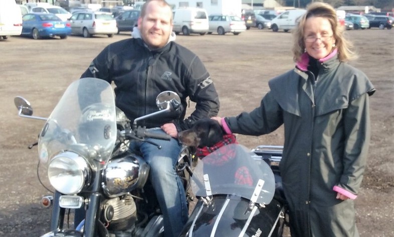 Designer creates UKs first motorbike dog onesie