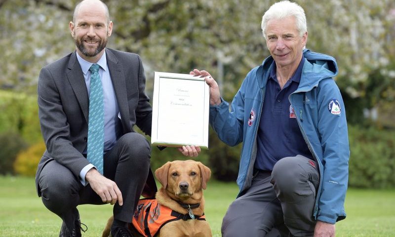 Charity honours dog who saved missing woman
