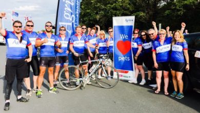 Pet insurance team cycle 510 miles for animal charities