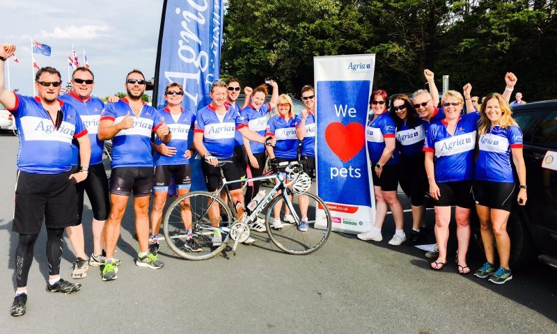Pet insurance team cycle 510 miles for animal charities