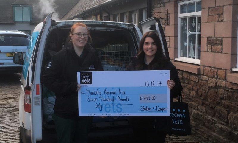 Vets donate much needed funds and food