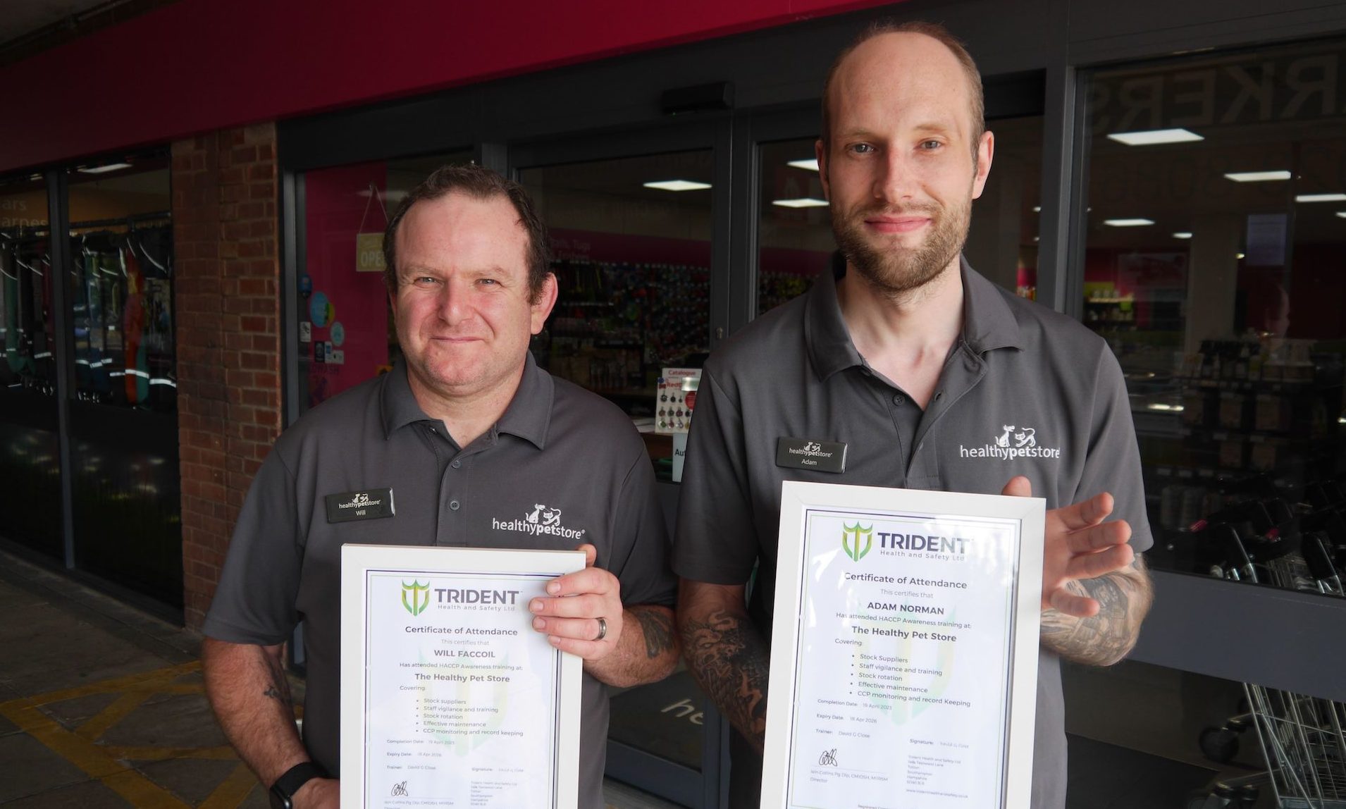 Healthy Pet Store welcomes food safety milestone