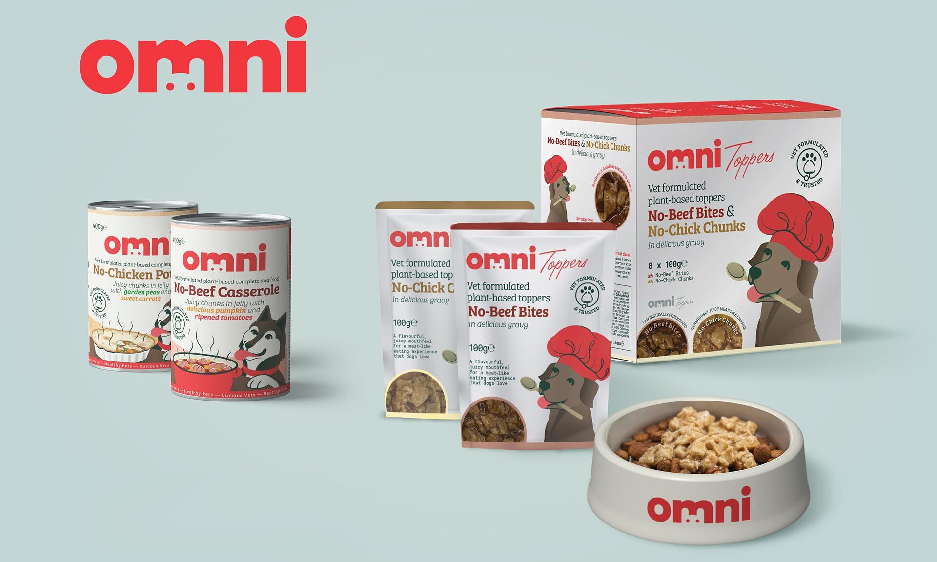Omni launches meat-like vegan wet food range