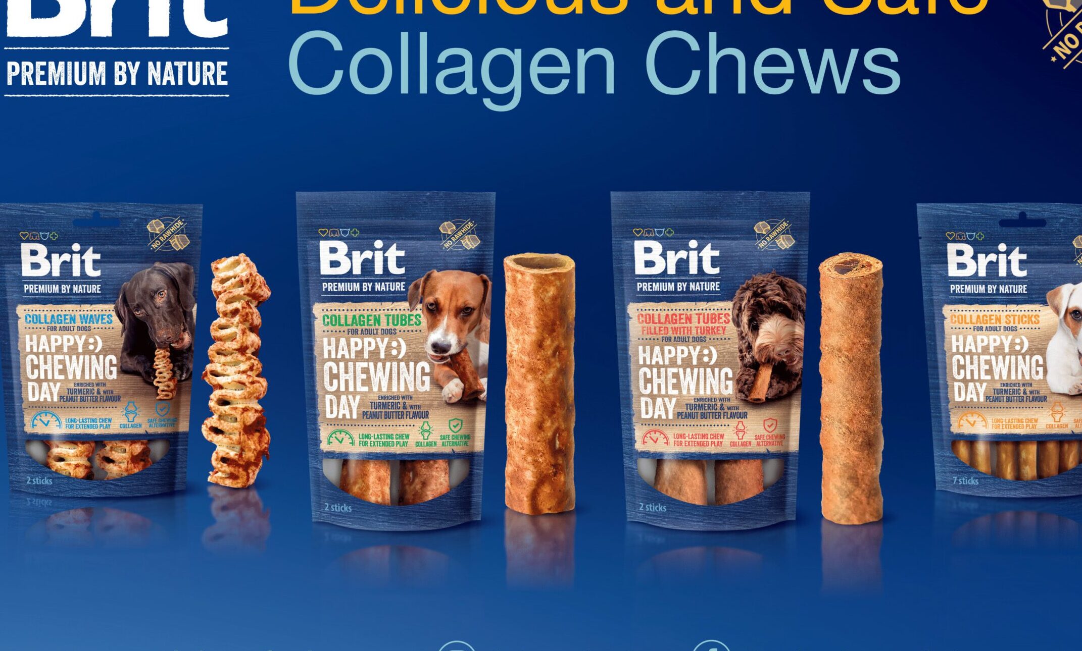 Brit Premium by Nature launches collagen chewable treats for dogs