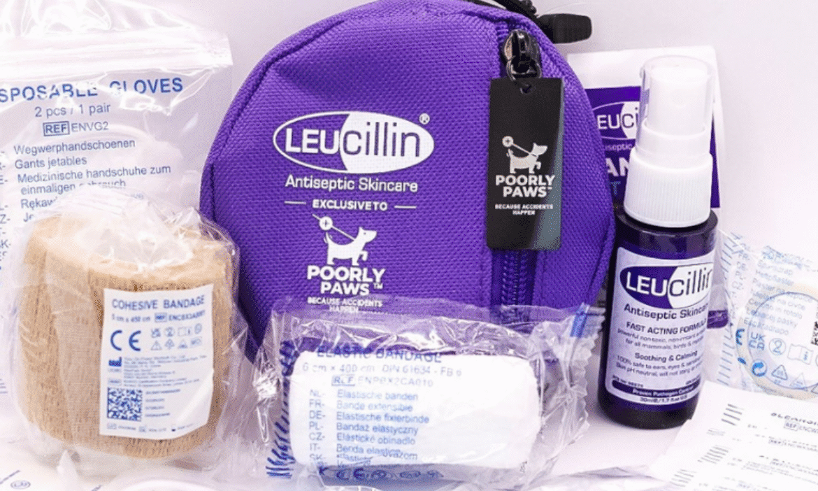 Poorly Paws partners with Leucillin on pet first aid kits