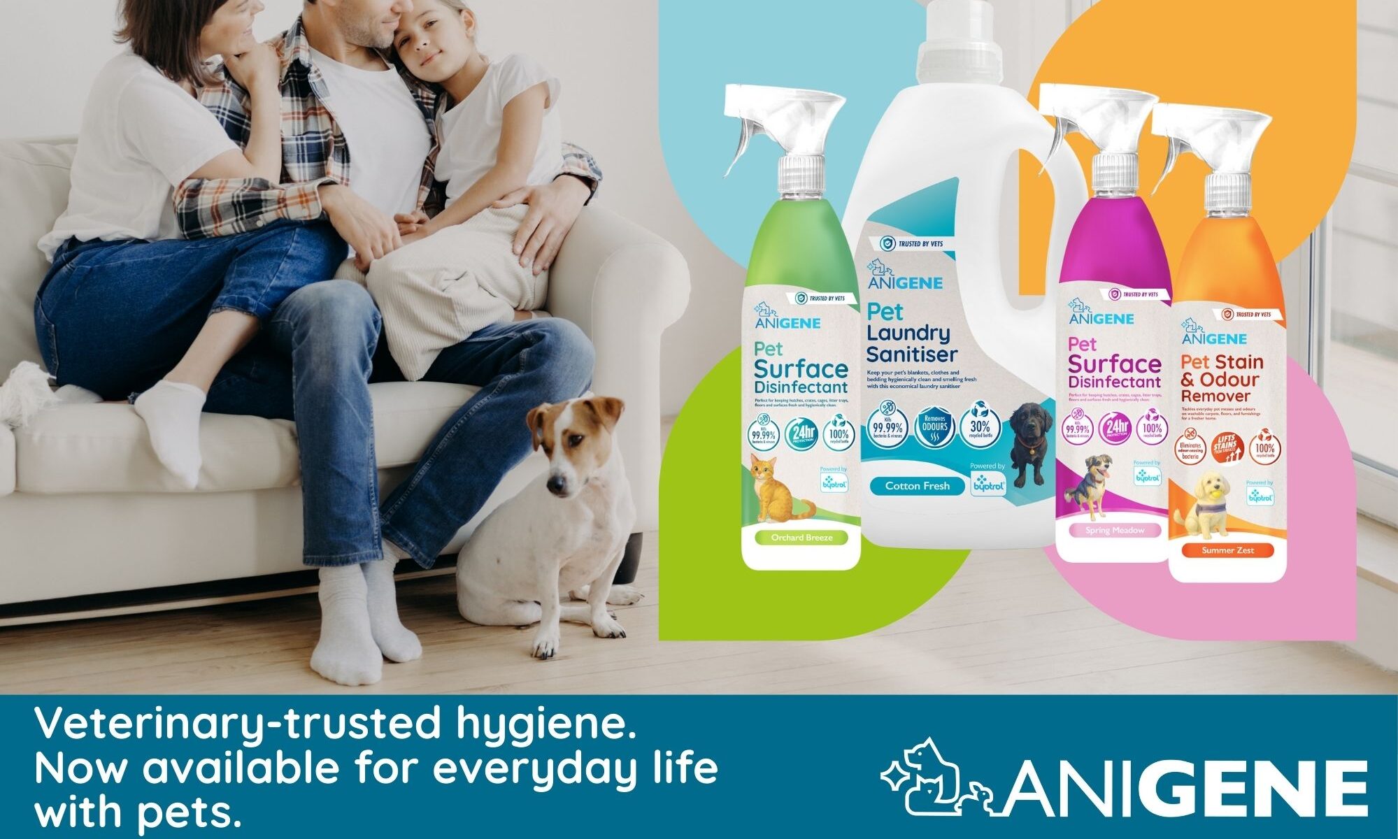 Byotrol launches ANIGENE range to tackle pet messes, germs and accidents